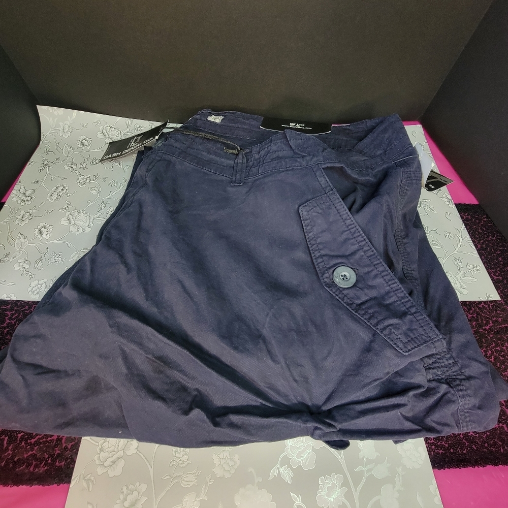 Dash Denim Co Cargo Pants Men's Size 54/32 Dark Blue Bootcut